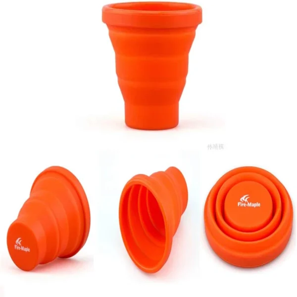 لیوان سیلیکون تاشو فایرمیپل از زوایای مختلف