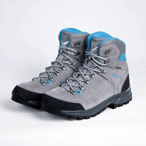 کفش اسنوهاک مدل روژان رنگ طوسی جفت کفش نمای روبرو