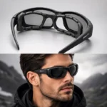 عینک تاکتیکال و ورزشی Daisy X7 Polarized دارای محافظ ضد باد
