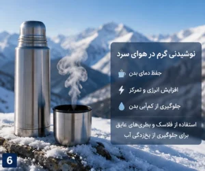 نوشیدنی گرم در هوای سرد 